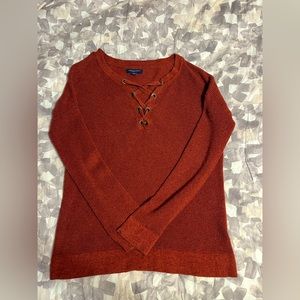 American Eagle Burnt orange long sleeve sweater